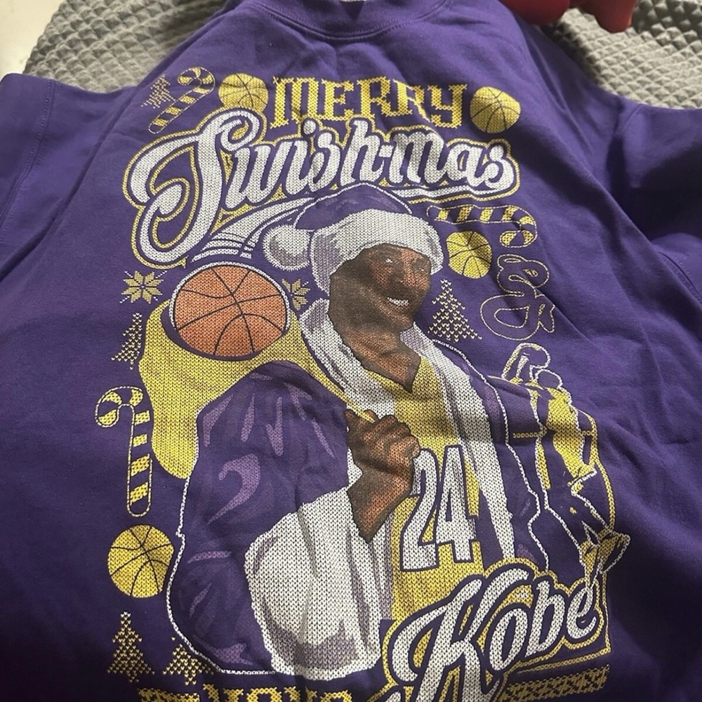 Purple Merry Swishmas Kobe Sweatshirt